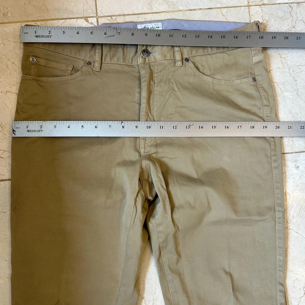 Peter Millar Jeans, Tan, 5-Pocket, Cotton with stretch, Men’s Sz 36 - Picture 6 of 11